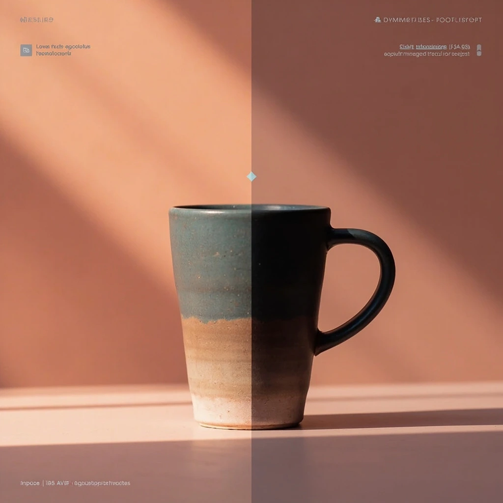 Pixlog-optimized product photo of the same ceramic mug, weighing 187 KB.